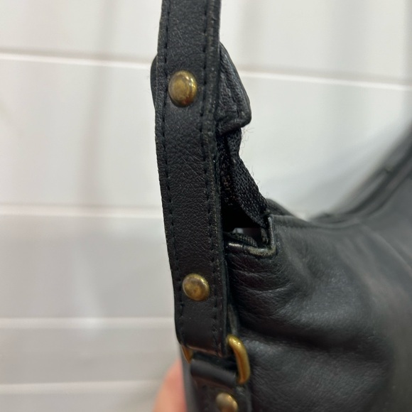 Vintage Etienne Aigner Purse Designer  Handcrafted black Leather Handbag - Picture 7 of 12